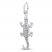 Alligator Charm Sterling Silver