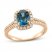 Le Vian Topaz Ring 3/8 ct tw Diamonds 14K Strawberry Gold