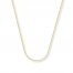 Wheat Chain Necklace 14K Yellow Gold 16" Length