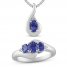 Tanzanite Boxed Set Sterling Silver