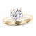 THE LEO Artisan Diamond Solitaire Engagement Ring 2 ct tw Round-cut 14K Yellow Gold