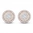 Diamond Stud Earrings 1/2 ct tw Round-Cut 10K Rose Gold