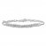 Diamond Bracelet 1/15 ct tw Round-cut Sterling Silver 7.5"