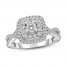 Diamond Engagement Ring 7/8 ct tw Round-cut 14K White Gold