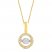 Unstoppable Love Diamond Necklace 10K Yellow Gold 19"