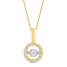 Unstoppable Love Diamond Necklace 10K Yellow Gold 19"