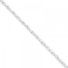 Singapore Anklet Sterling Silver