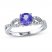 Tanzanite Ring 1/15 ct tw Diamonds 10K White Gold