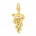 Veterinarian Symbol Charm 14K Yellow Gold