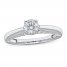 Diamond Solitaire Engagement Ring 3/4 ct tw Round-Cut 10K White Gold