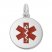 Medical Alert Charm Sterling Silver