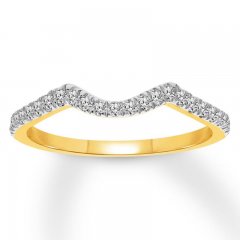 Diamond Wedding Band 1/4 Carat tw 14K Yellow Gold