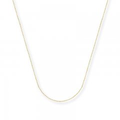 Bead Chain Necklace 14K Yellow Gold 20" Length