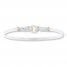 Bangle Bracelet Sterling Silver 14K Yellow Gold