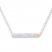 Bar Necklace 1/8 ct tw Diamonds Sterling Silver/10K Gold