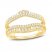 Diamond Enhancer Ring 1/2 ct tw Round/Baguette 14K Yellow Gold