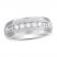 Men's Diamond Wedding Band 1/2 Carat tw 10K White Gold