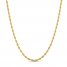 Men's Rope Chain 14K Yellow Gold 18"