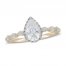 Neil Lane Premiere Diamond Engagement Ring 1-1/2 ct tw 14K Two-Tone Gold