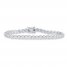 Diamond Tennis Bracelet 1 ct tw Round-cut 10K White Gold