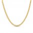 Double Rope Chain Necklace 10K Yellow Gold 18"