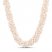 Cultured Pearl Torsade Necklace Sterling Silver 18"