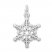 Snowflake Charm Sterling Silver