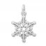 Snowflake Charm Sterling Silver