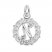 Letter N Charm Sterling Silver