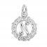 Letter N Charm Sterling Silver