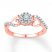 Diamond Promise Ring 1/6 ct tw Round-cut 10K Rose Gold