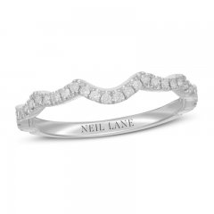 Neil Lane Diamond Wedding Band 1/5 ct tw Round-cut 14K White Gold