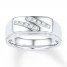 Men's Diamond Ring 1/4 carat tw 10K White Gold