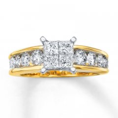 Previously Owned Diamond Engagement Ring 1-3/4 carats tw 14K Yellow Gold