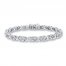 Diamond Bracelet 3 ct tw Round-cut 10K White Gold