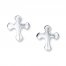 Cross Earrings Sterling Silver