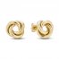 Love Knot Stud Earrings 14K Yellow Gold