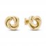 Love Knot Stud Earrings 14K Yellow Gold