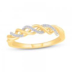 Diamond Anniversary Ring 1/10 ct tw 10K Yellow Gold