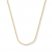 Square Wheat Chain 14K Yellow Gold Necklace 16" Length