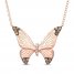 Le Vian Butterfly Necklace 1/5 ct tw Diamonds 14K Strawberry Gold 19"