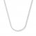 Square Wheat Chain 14K White Gold Necklace 20" Length