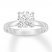 Certified Diamond Solitaire 1-1/2 ct Round-cut 14K White Gold