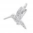 Hummingbird Charm Sterling Silver