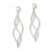 Dangle Earrings 14K White Gold