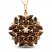 Le Vian Creme Brulee Quartz Necklace 1/3 ct tw Diamonds 14K Strawberry Gold 20"