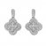 Diamond Drop Earrings 3/4 ct tw Round-cut 10K White Gold