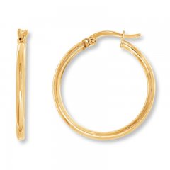 Hoop Earrings 10K Yellow Gold