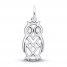 Owl Charm Sterling Silver