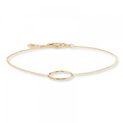 Circle Bracelet 14K Yellow Gold